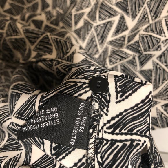 Geometric Half Button-Up Dress - Picture 3 of 3